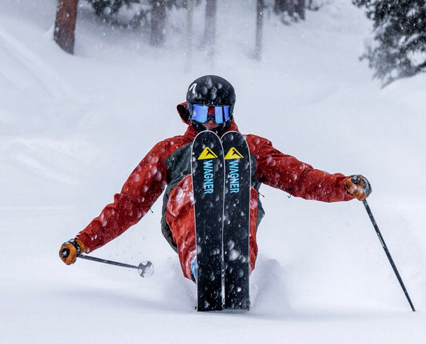 Benni Solomon gets deep on a pair of Wagner Skis