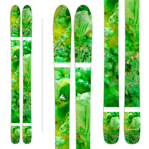 Miranda Pisserides Malachite graphic for Wagner Custom Skis