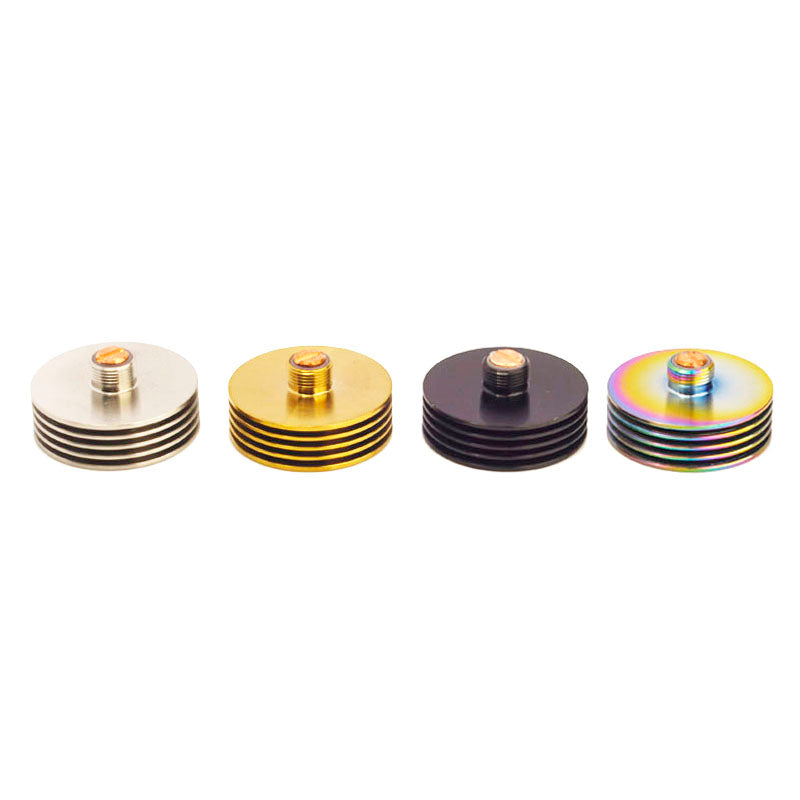 24mm Diameter Stainless Steel Finned 510 Thread Heat Sink Adapter For For E Cig Rda Rta Atomizer Vape Mod