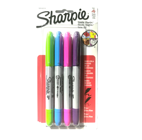 Sharpie Colores electro pop rotuladores permanentes fine surtidos blister  -24u- 