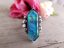 Load image into Gallery viewer, Aurora Opal Doublet Ring or Pendant (Choose Your Size)