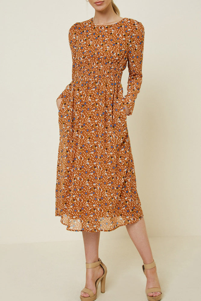 smock waist dress