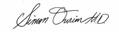 Simon Ourian M.D. Signature