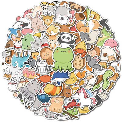 100 Pieces Animal Stickers