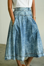 Load image into Gallery viewer, Acid Wash Circle Skirt