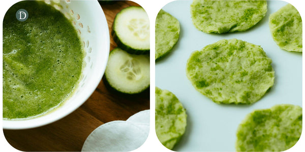 Deerieo DIY cooling cucumber eye pads recipe