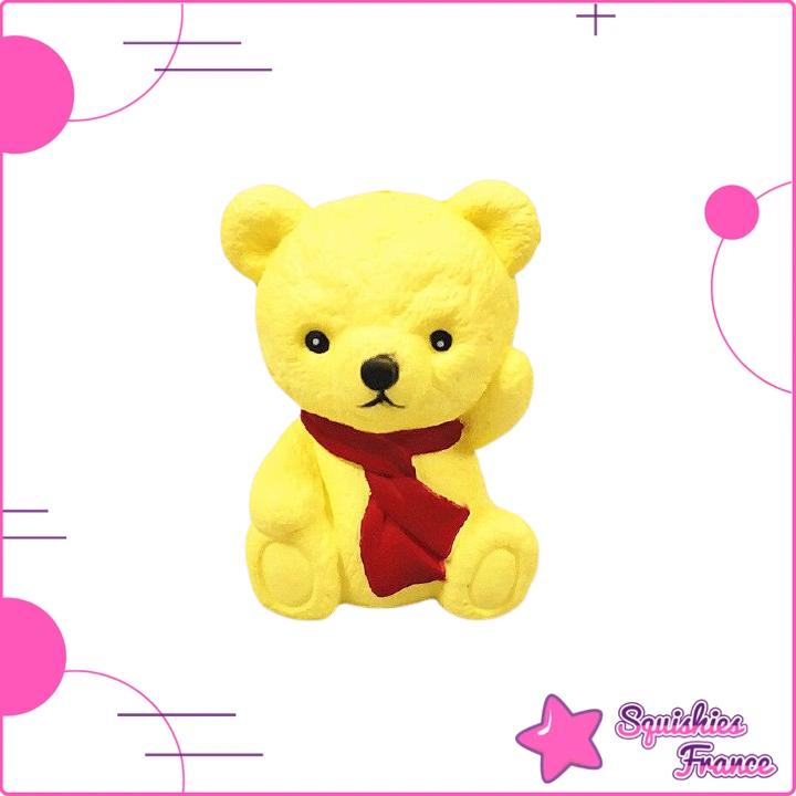 Squishy+ours+en+peluche+jaune