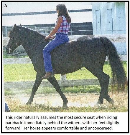 bareback riding position