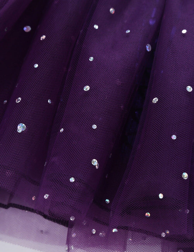 Girls Glitter Leotard Tutu Tulle Dress (Age 3-10yrs)