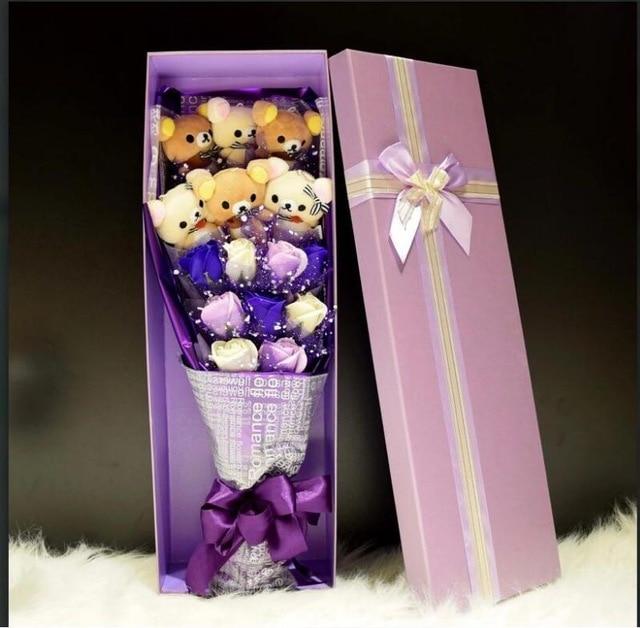 Teddy Bear Plush Toy Flower Gift Bouquet