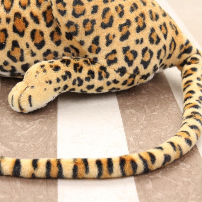 large stuffed leopard