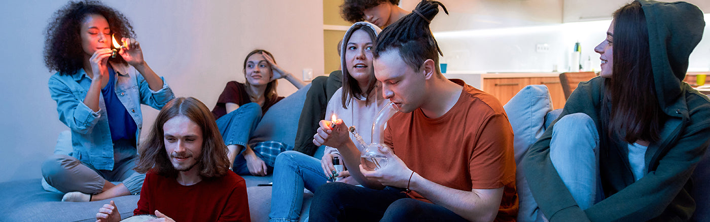 friends smoking on 420