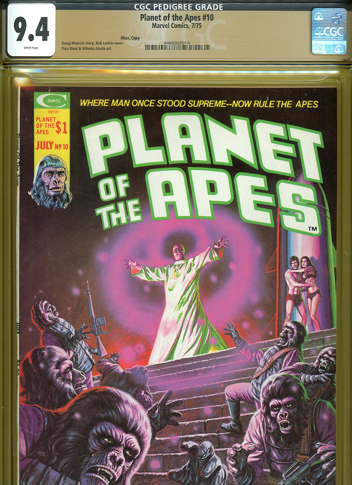 Planet of the Apes #10 CGC graded 9.4 Larkin cover PEDIGREE