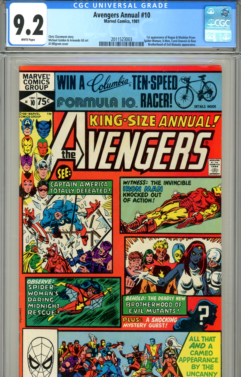 販売新作 アメコミリーフ Avengers Annual #10 CGC 9. - gardenis.eu