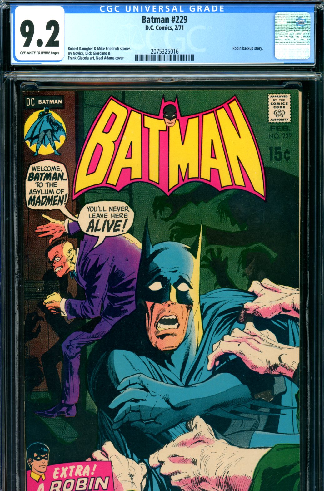 Cedar Chest Comics - Batman #229 CGC graded  - Neal Adams cover - SOLD!