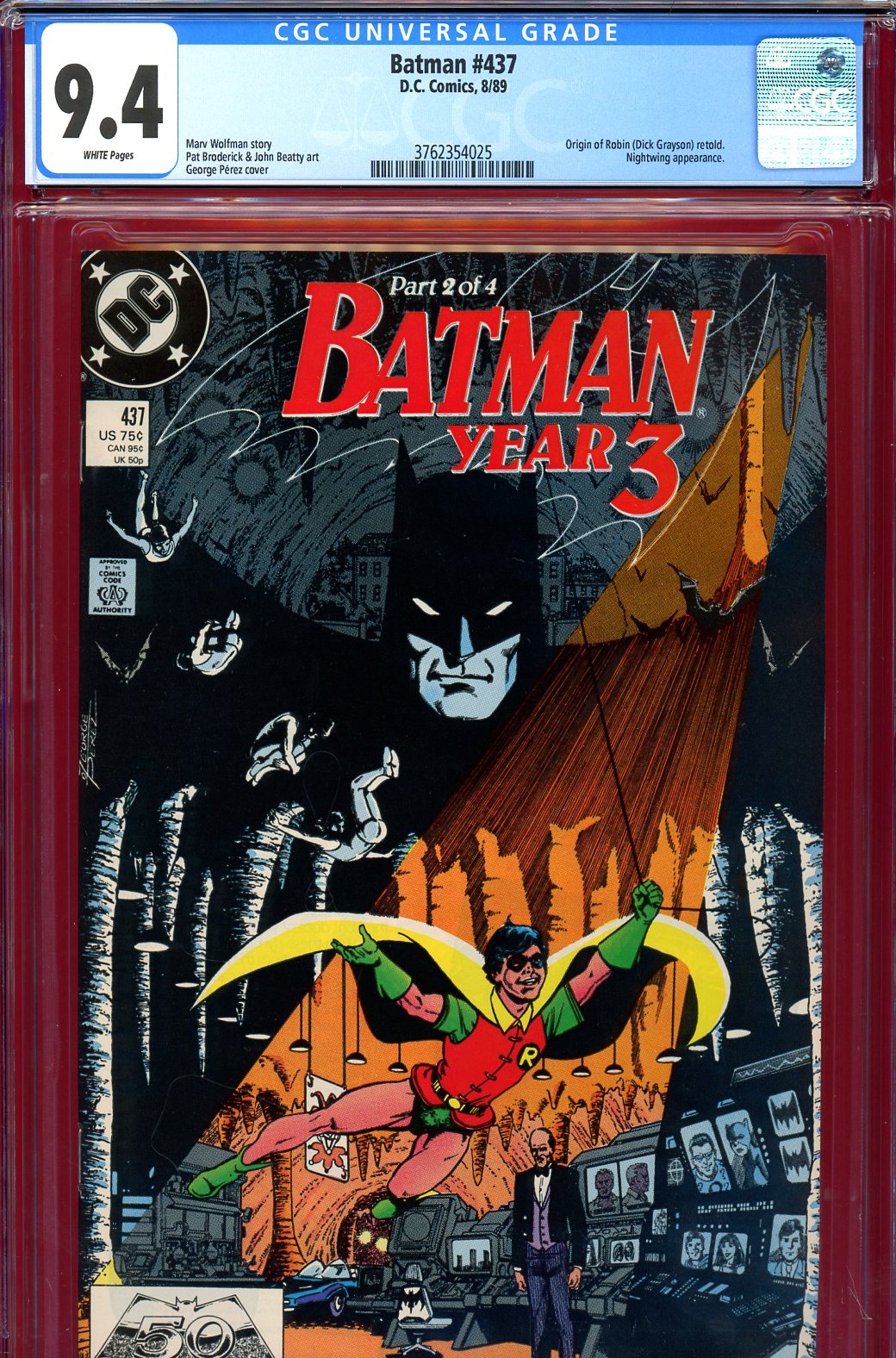 Cedar Chest Comics - Batman #437 CGC graded  - origin Robin retold