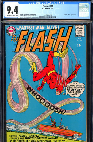 Flash #154 CGC graded 9.4 - Dexter Myles appearance - SOLD!