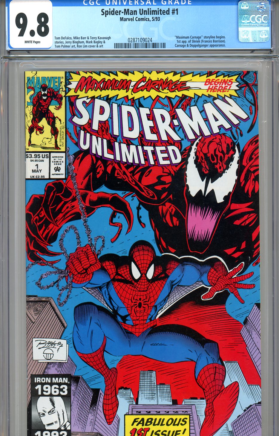 Cedar Chest Comics - Spider-Man Unlimited #1 CGC graded  - first Shriek  SOLD!