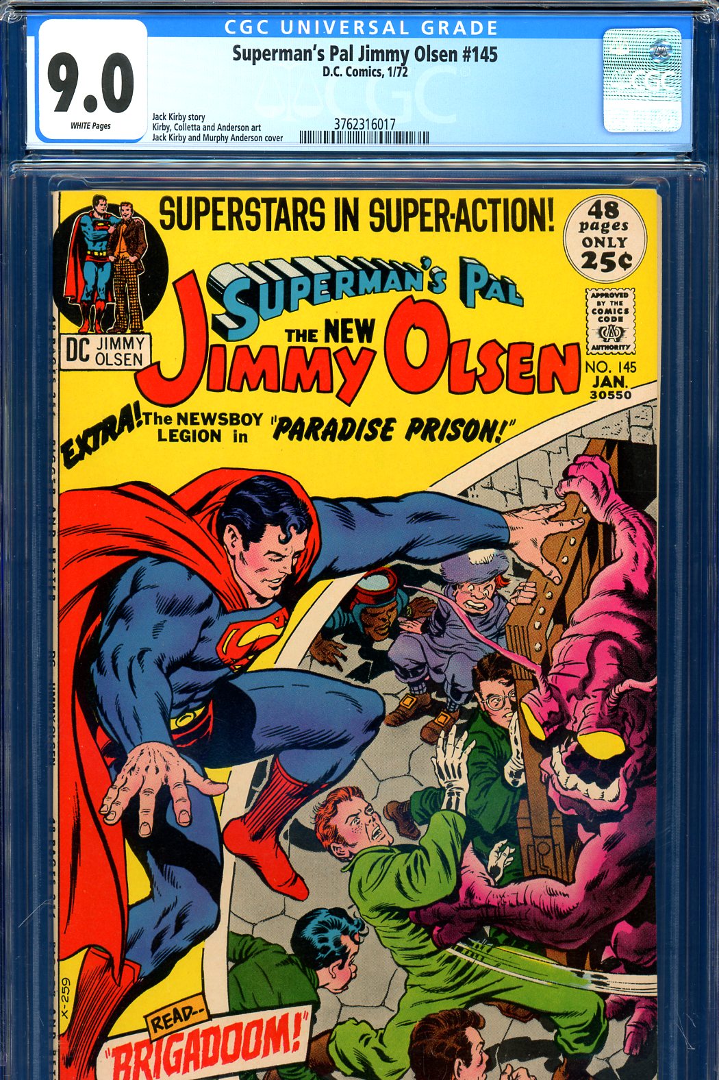 Cedar Chest Comics - Superman's Pal, Jimmy Olsen #145 CGC graded  - Jack  Kirby s/c/a - S