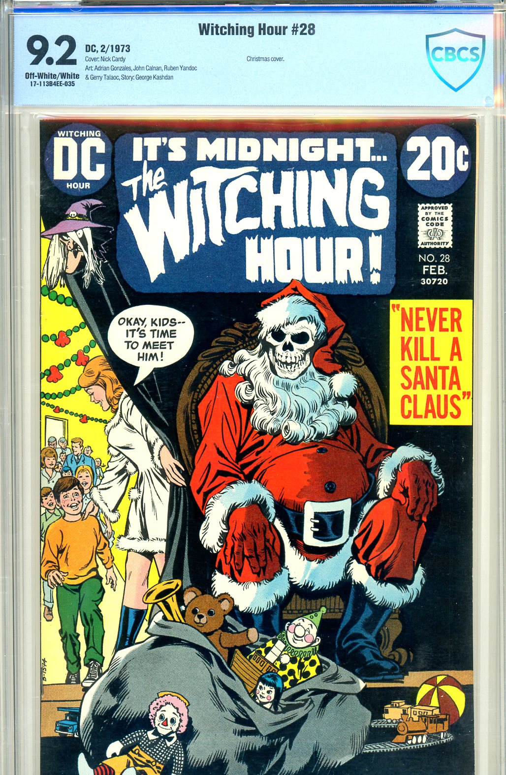 Cedar Chest Comics Witching Hour 28 Cbcs 9 2 Christmas Cover Sold