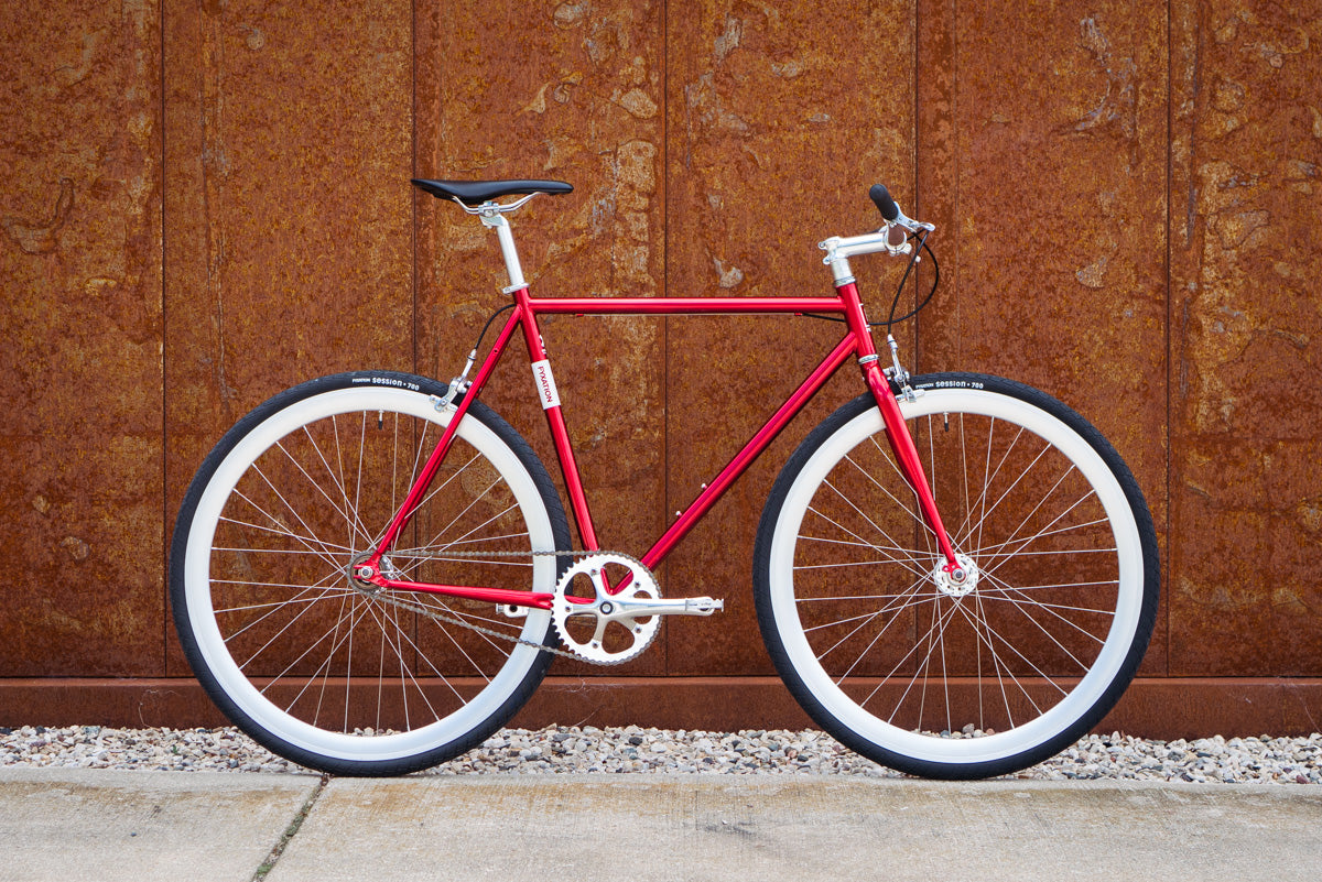 Red Fixed Gear Bike - Fyxation Eastside