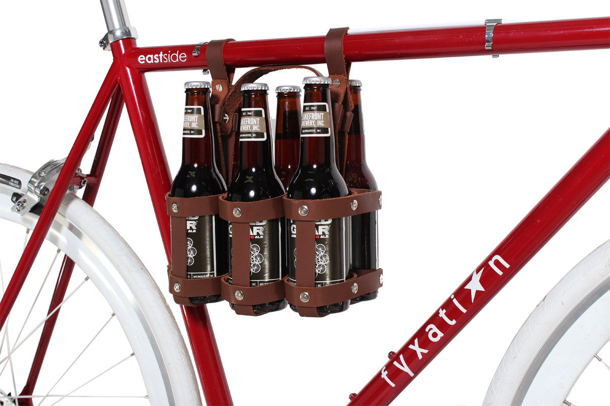 Fyxation Leather Bicycle Six-Pack Caddy 