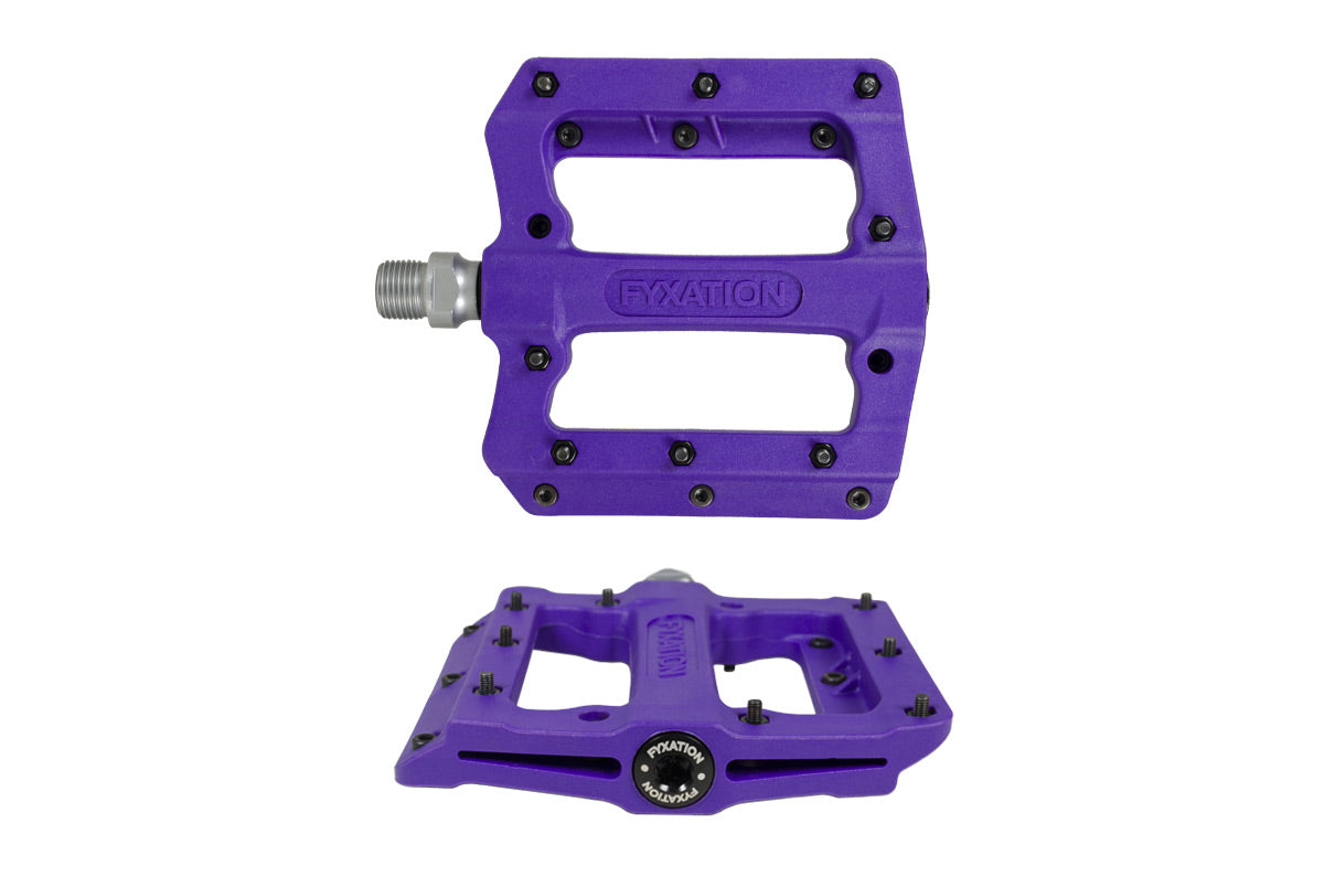 purple bike pedals