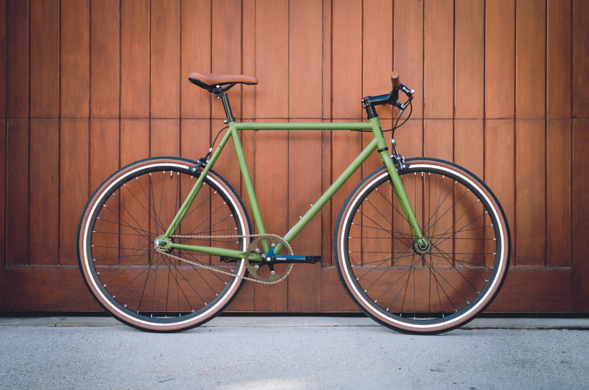 Matte Green Fixed Gear Single Speed Bicycle Fyxation