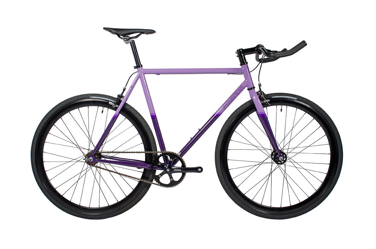 purple fixie bike