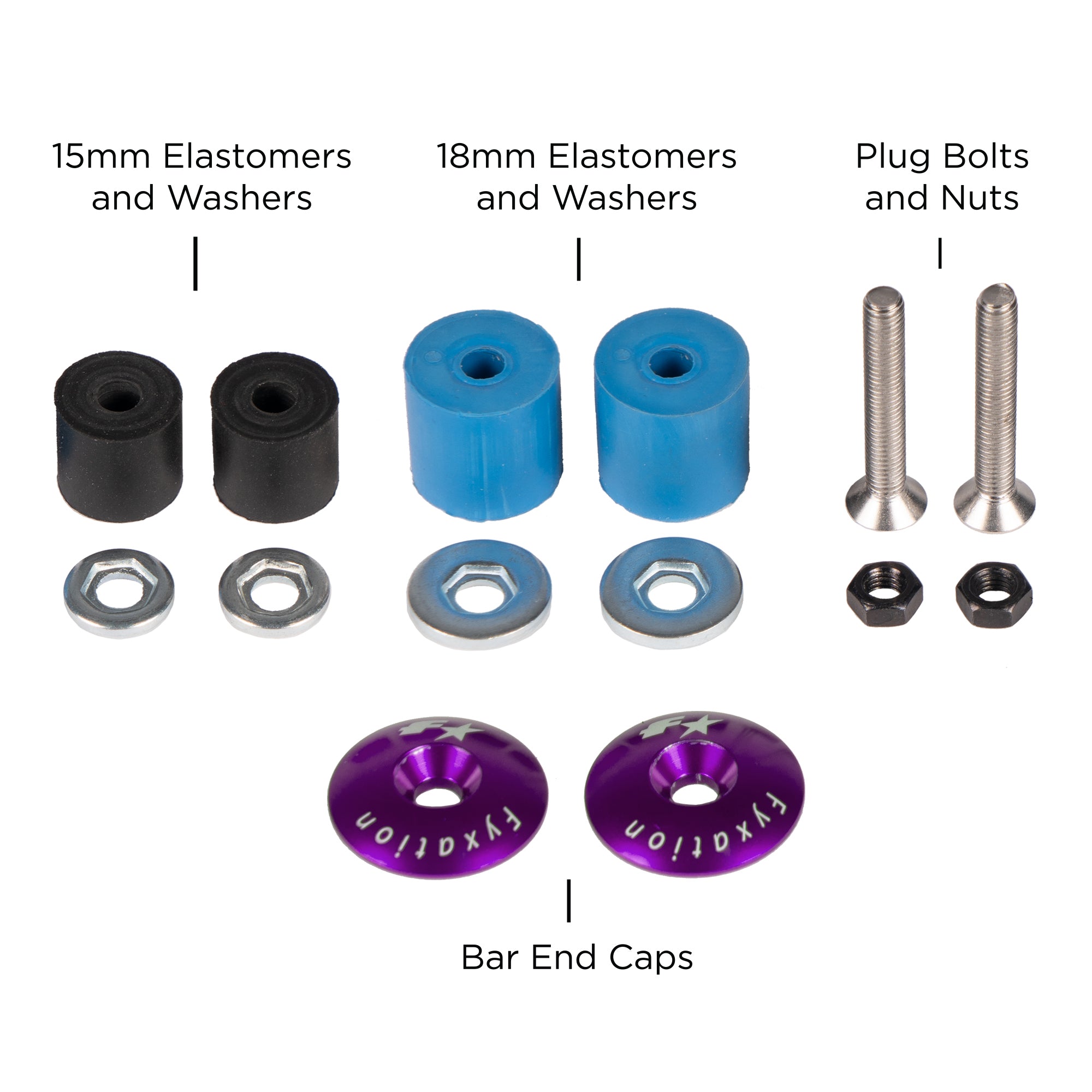 road bar end plugs