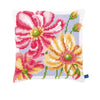 DIY PN-0154564 Vervaco Cross Stitch Cushion "Colourful flowers"