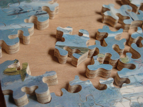 Wooden Jigsaw Puzzle Cut by hand