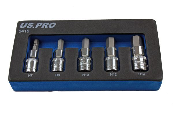 1 2 drive metric hex bit socket set