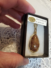 Load image into Gallery viewer, Custom Wire Wrapped Pietersite Necklace/Pendant 14Kgf