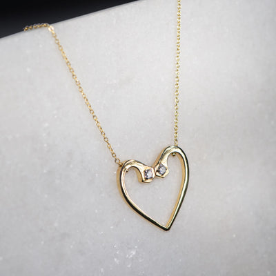 Charmed Heart Necklace - Gold