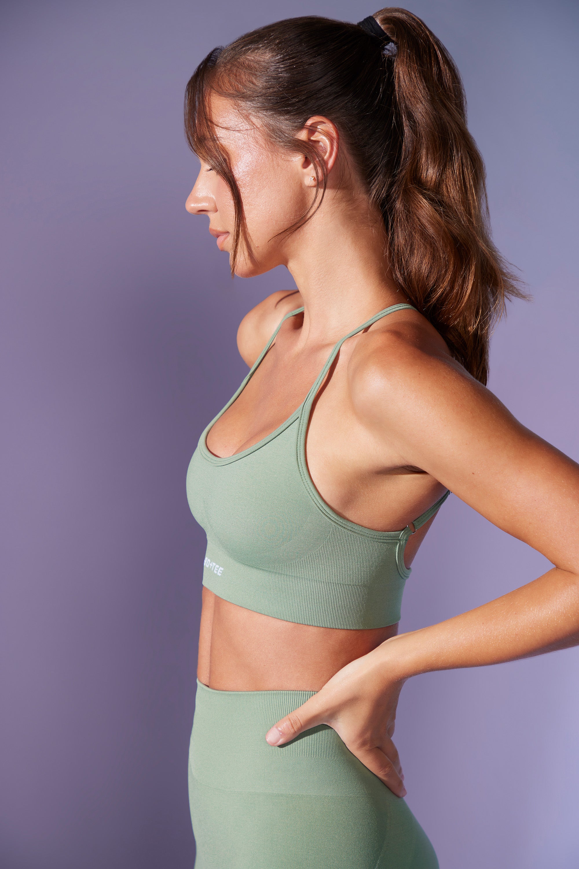 Next Move Sports Bra In Olive – Bloom Theory Boutique
