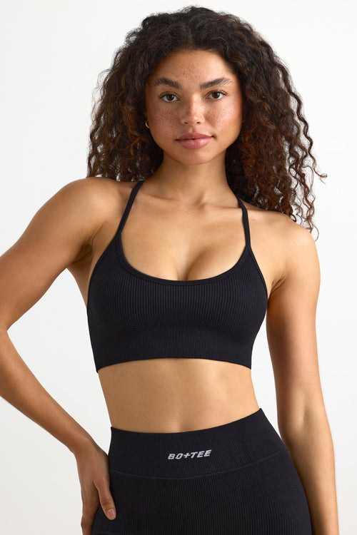 Concentrate FlexiRib Wide Strap Sports Bra in Grey