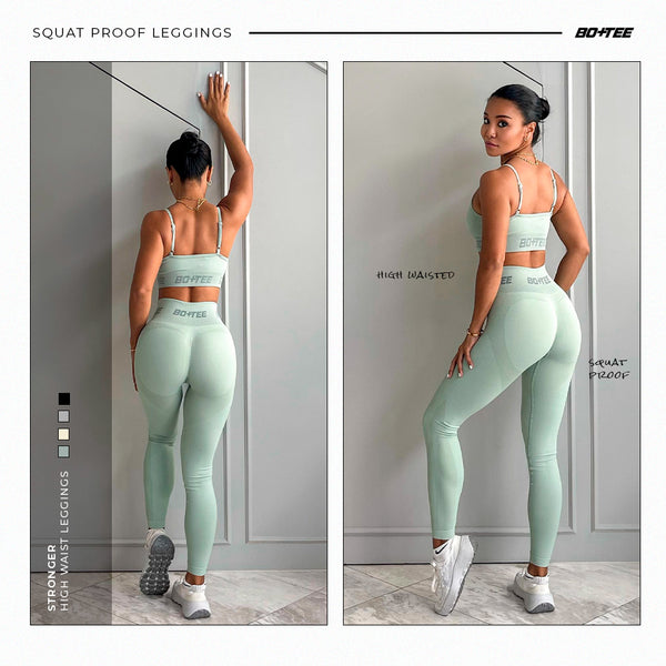 No Front Seam Workout Leggings for Women Squat Proof High Waist