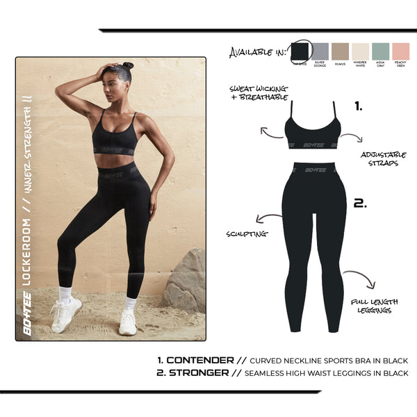 BE STRONG TXT SPORT LEGGINGS