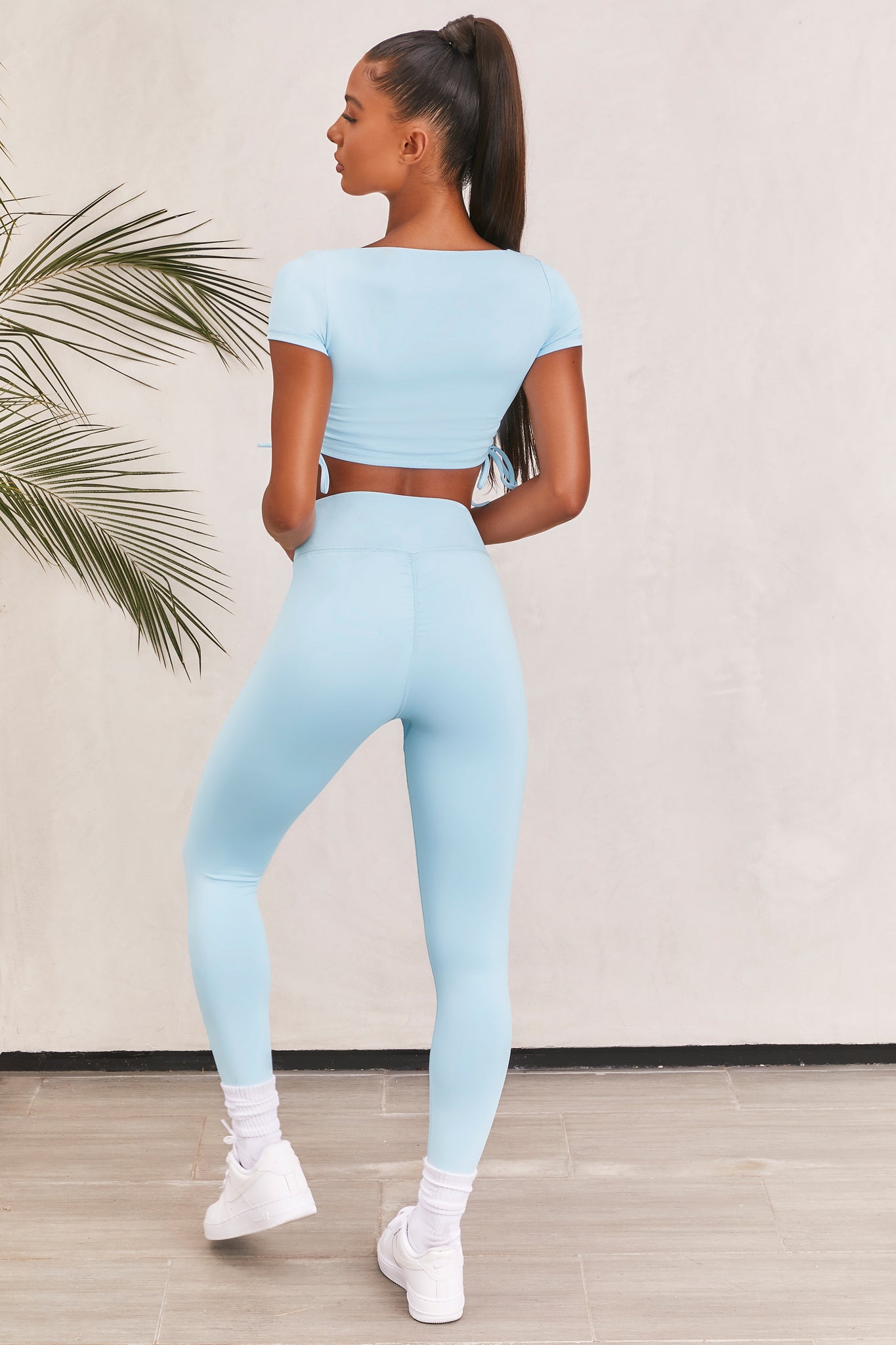 light blue gym leggings