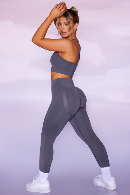 Superset Curved Waist Seamless Leggings in Black