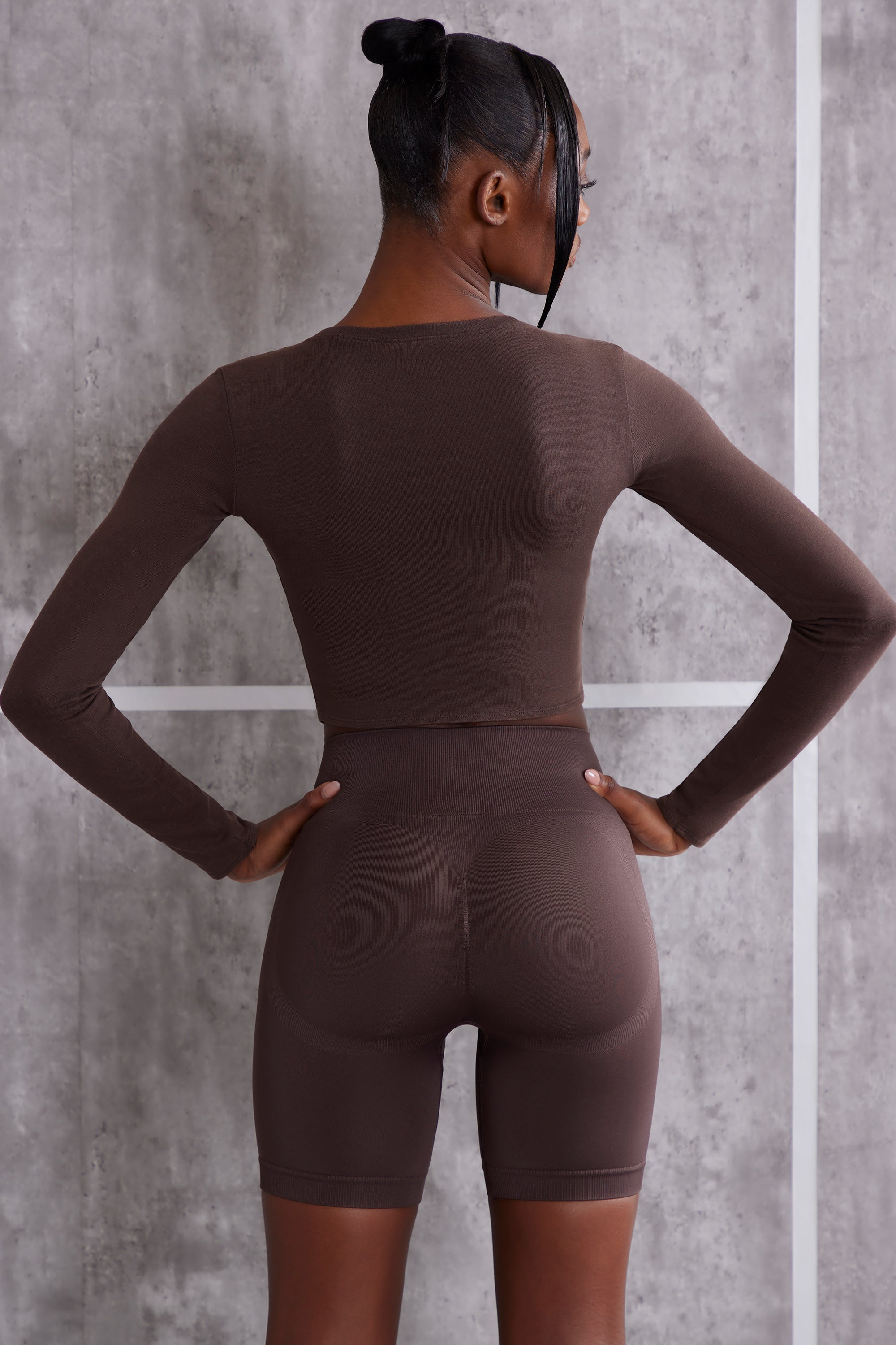 Vero Moda Petite jersey ribbed flare leggings in tan - ShopStyle