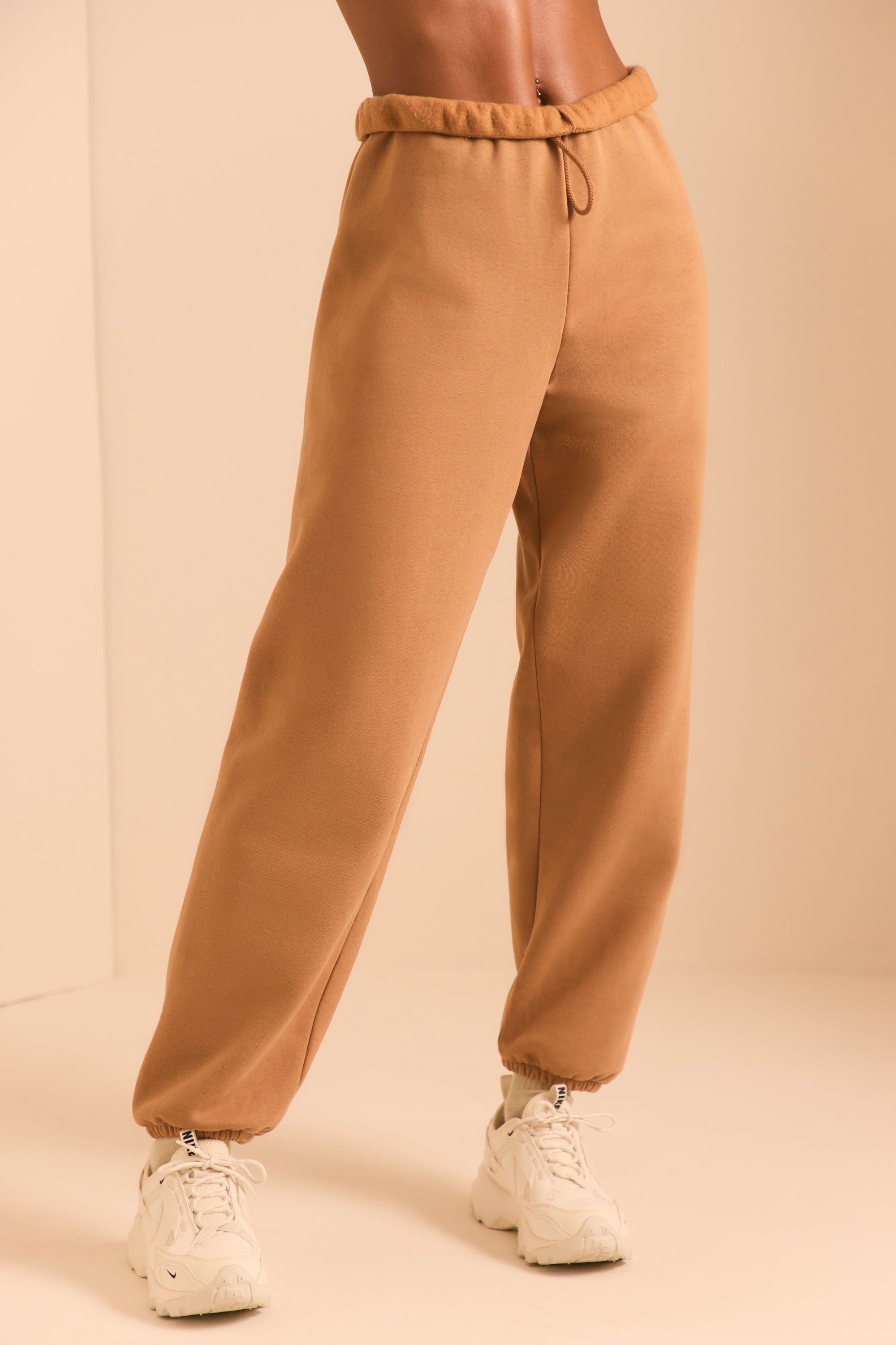 Pacific - Petite Relaxed Fit Joggers in Chestnut Brown