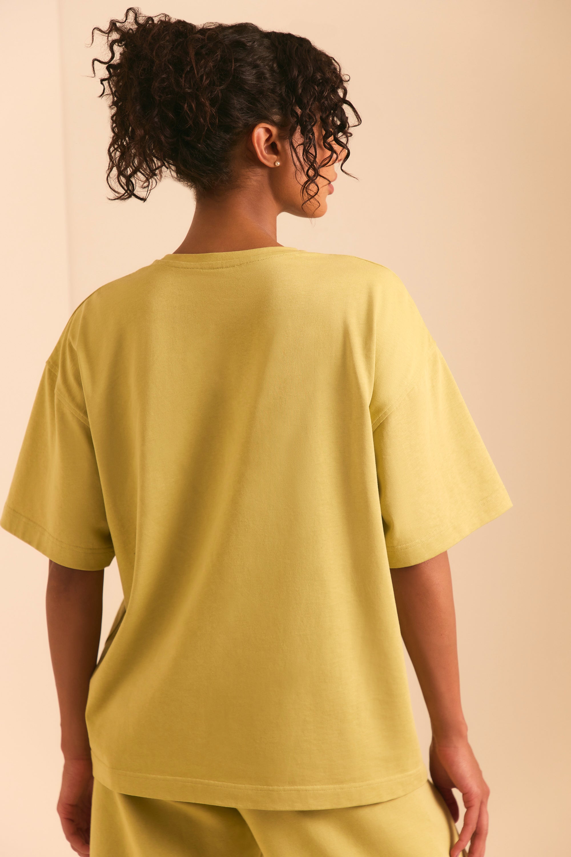 Ease Oversized Short Sleeve T-Shirt in Sand | Bo+Tee