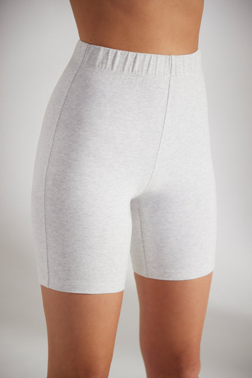 Buy Gymshark women brand logo pull on brief panty grey heather Online