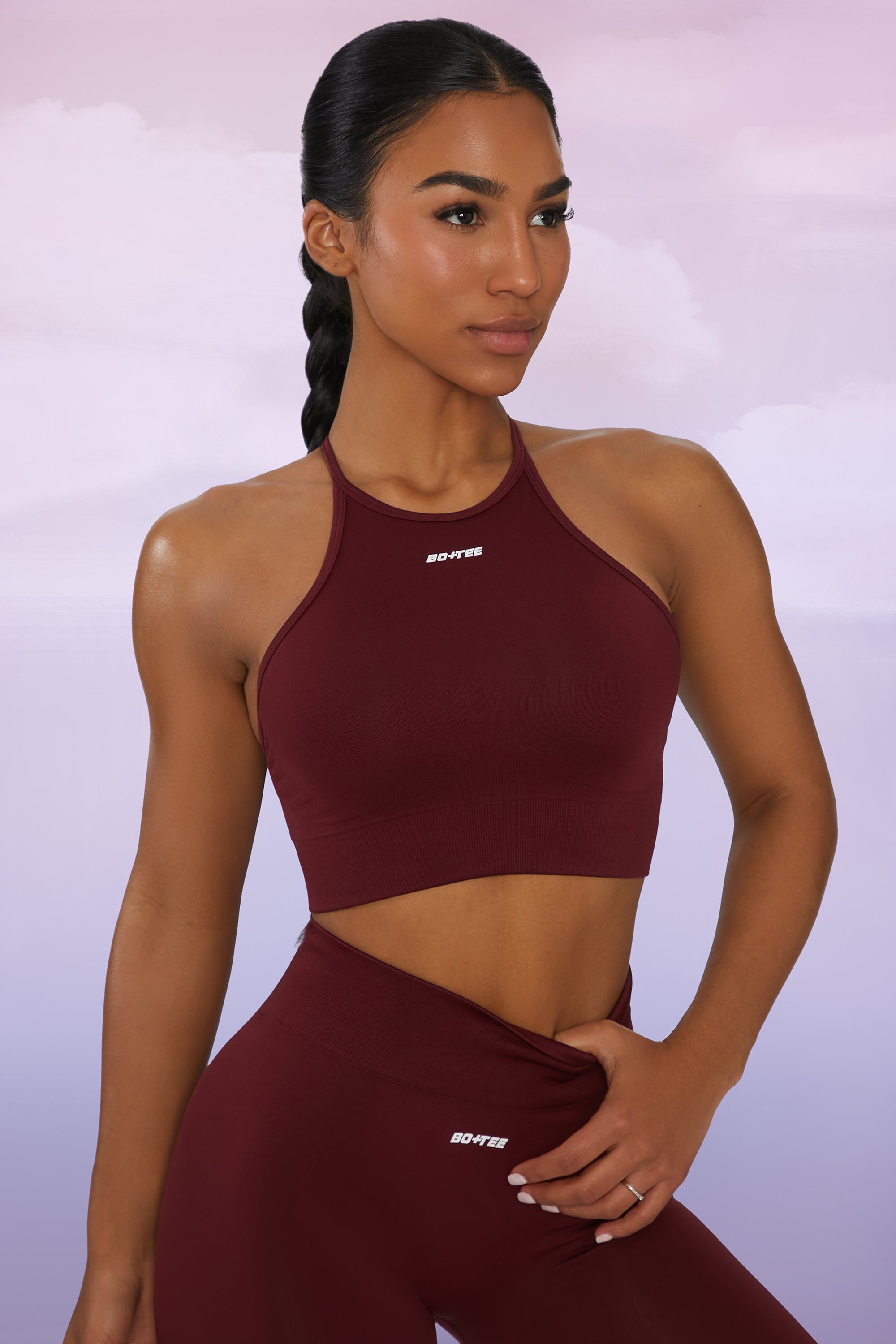 Incline - Crop Top - Deep Red