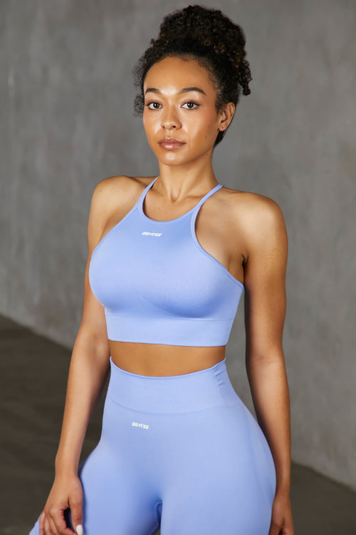 Bo + Tee womens fitness leggings size S blue stretch skinny 066104