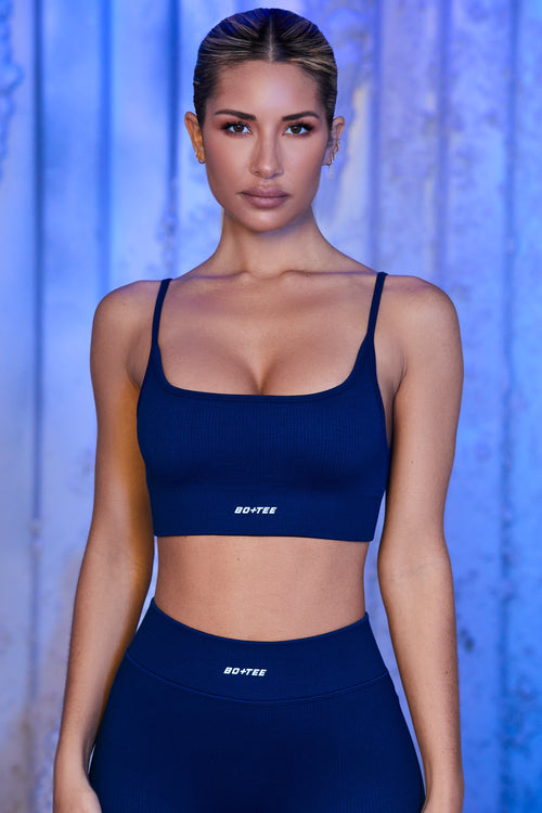 Optimum Strappy Sports Bra in Grey