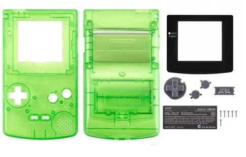 Gbc Gameboy Color Replacement Shell Transparent Green Staticcore
