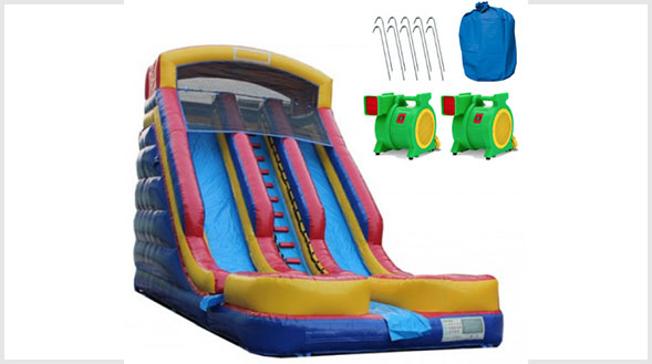 buy commercial inflatables water slide with blower